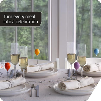 Peleg Design Balloonapkins Napkin Rings – Perfect for Dining Table Décor - Easter Napkins Ring, Birthday Party Table Decorations, Napkin Holder During Meals or Gatherings