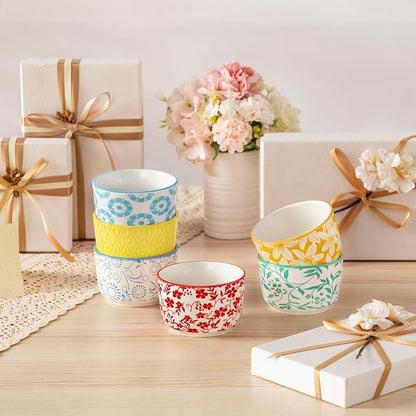 vancasso Selene 6 Oz Porcelain Ramekins Set of 6 - Image 6