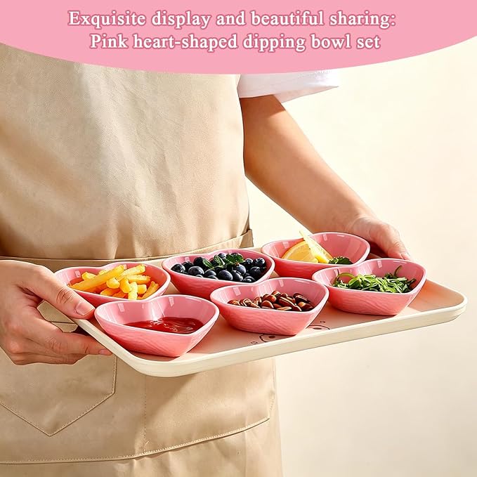 HOMQUEN Dipping Bowls, 3oz Soy Sauce Dish, Pturdy Plastic Small Bowls Set of 6 - Image 6