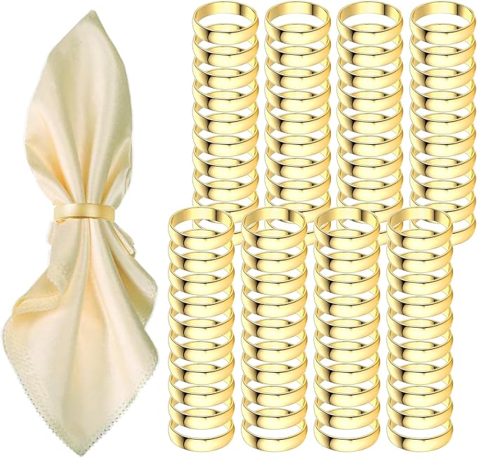 Gold Napkin Rings by GERILKAI