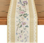 Artoid Mode Yellow Printed Lace Floral 210 GSM Spring Table Runner, Seasonal by ArtoidMode