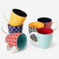 DOWAN Coffee Mugs Set of 6, 10 oz Porcelain Mugs, Cappuccino Cups, Ceramic Tea by DOWAN