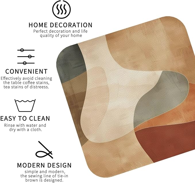 Minimal Abstract Shapes Print Coasters - Image 3