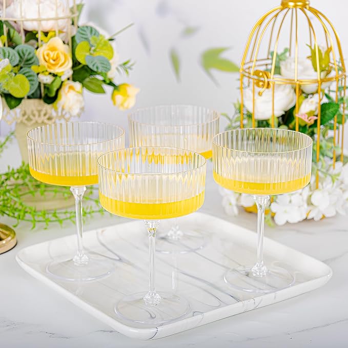 LIYH 20 Pcs 10oz Plastic Martini Glasses - Image 6