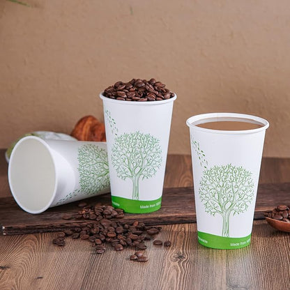 ECOLipak 210 Count 16 oz Compostable Paper Cup, Disposable Paper Coffee Cup | - Image 3