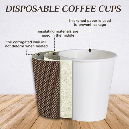 LITOPAK 80 Pack 12 oz Disposabel Paper Cups, Coffee Cups - Image 3