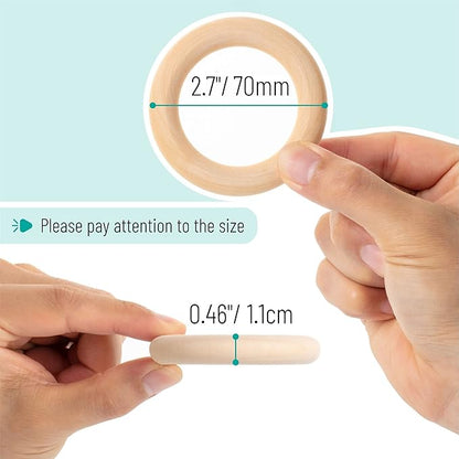 Mr. Pen- Wooden Rings, 10 Pack, Wooden Rings - Image 3