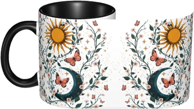 Sun Moon Coffee Mug 11 Ounce Mugs Ceramic Tea Cup Drinking Water Cups | Novelty - Image 4
