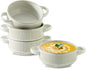 Soup Bowls with Handles, 23 oz French Onion Soup Crocks, Stackable Soup Bowl by Howise