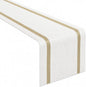 FAVE Woven Vinyl Table Runner White Table Runner Woven by FAVE
