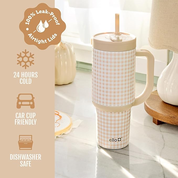 Ello Oasis 40oz Insulated Stainless Steel Tumbler - Image 5