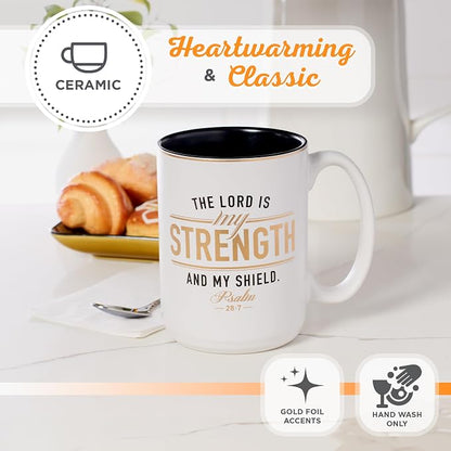 Christian Art Gifts Large Ceramic Encouraging Scripture Coffee and Tea Mug - Image 4