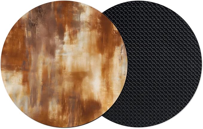 Burnt Orange Coasters Set of 2, Absorbent Coasters by Unknown