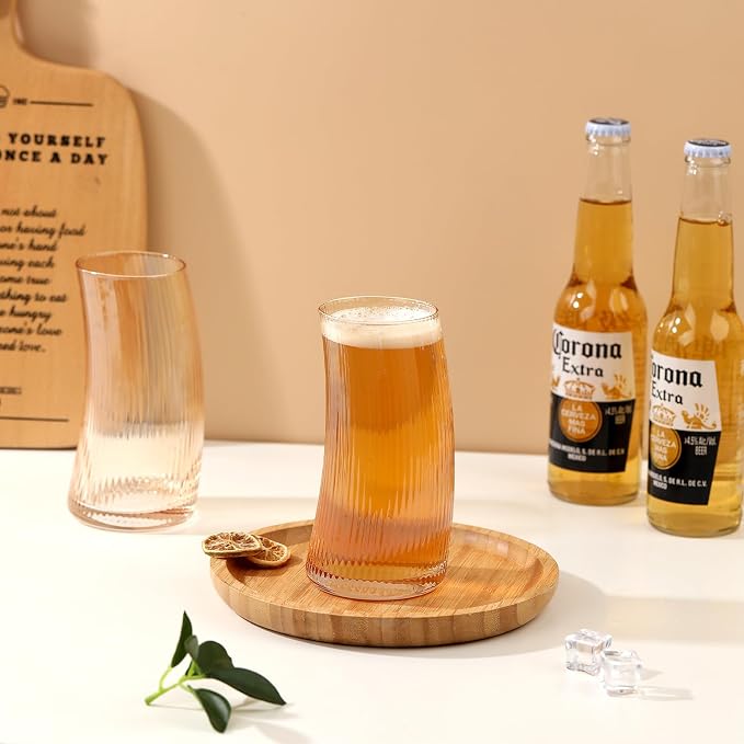 17.2oz Beer Glasses Set of 4, Large Beer Mugs - Image 6