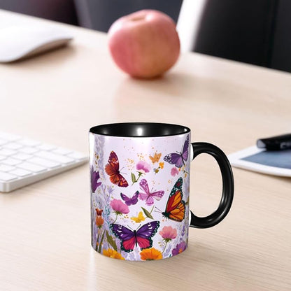 Butterfly Coffee Mug 11 Ounce Mugs Ceramic Tea Cup Drinking Water Cups | Novelty - Image 7
