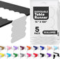 White Scallop Table Runner, Disposable Plastic, 5 Pack by Swanoo