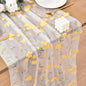Wildflower Floral Sheer Tulle Gauze Table Runner Wedding Baby Shower Decor | by Unknown