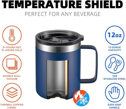 12 oz Insulated Travel Coffee Mug - Image 4