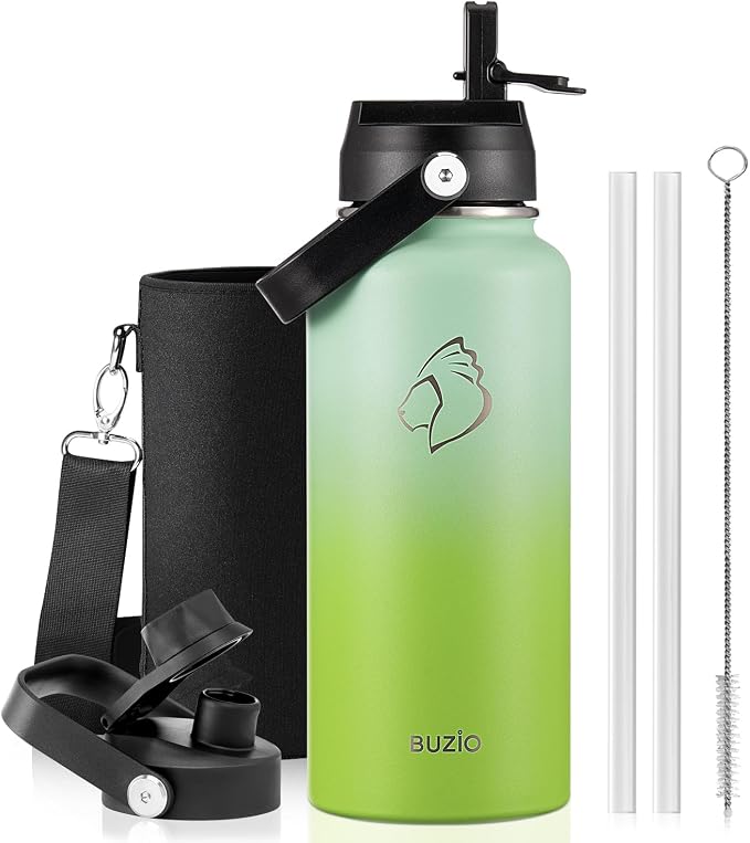 BUZIO Insulated Stainless Steel Water Bottle 32 oz by BUZIO