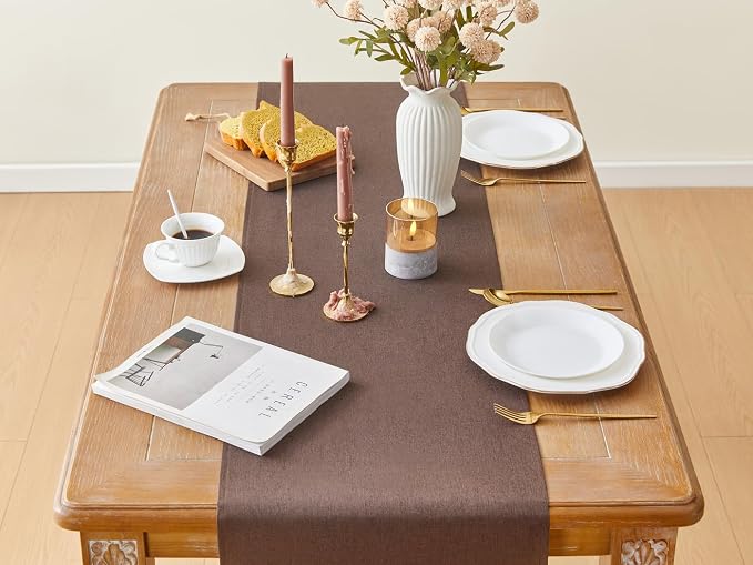 YATOJUZI Coffee Table Runner Seasonal Summer Autumn Kitchen Dining Coffee Table - Image 2
