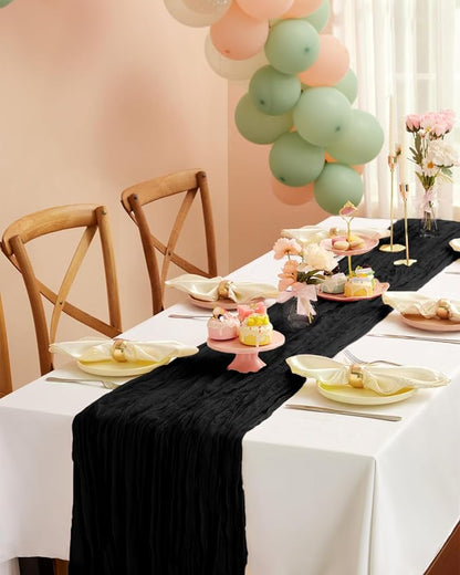 Pureegg 3-Pack Cheese Cloths Table Runner, Baby Shower, Wedding and Farmhouse - Image 2