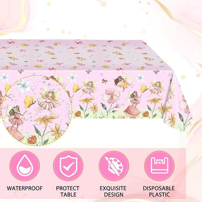 41Pcs Fairy Birthday Party Decorations, Enchanted Forest Garden Party Tableware - Image 5