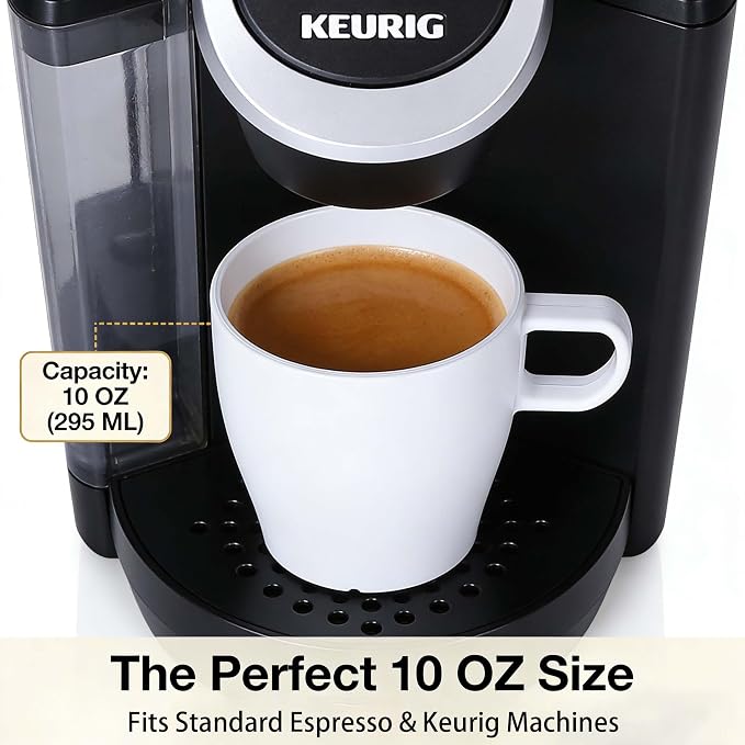 6-Pack 10oz Unbreakable Coffee Mugs, Microwave Safe Premium Drinkware, - Image 7