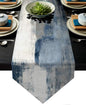 Blue and Grey Table Runner by AILUER