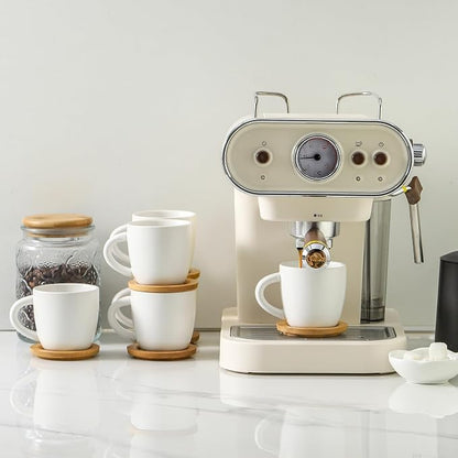 HASENSE 6 Ounce Ceramic Cappuccino Cups - Image 5
