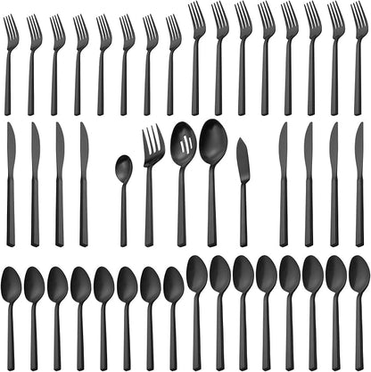 Alata Cube 45-Piece Forged Stainless Steel Flatware Set Cutlery Set by Alata