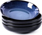 LERATIO 9.0" Ceramic Pasta Bowls Set of 4, 38oz Large Stoneware Bowls Set | by LeRatio