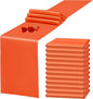 12 Pack Orange Satin Table Runner 12 x 108 Inch Long Premium Table Runners by YMHPRIDE