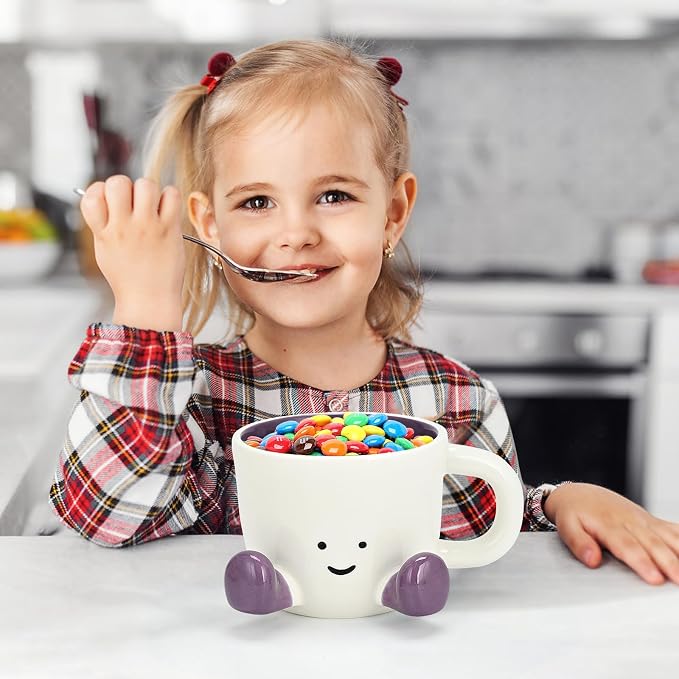 Coffee Mugs, Cute funny Mug For Women, 380ml Unique Ceramic Coffee Tea Cups - Image 4