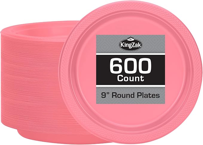 Hanna K. Signature Pink Plastic Plates by HannaKSignature