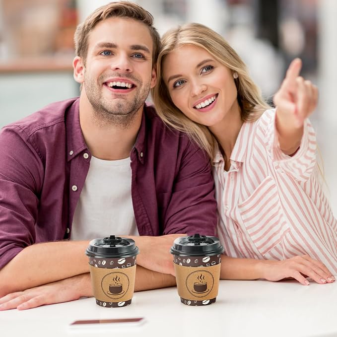JOLLY PARTY 10oz Disposable Coffee Cups - Image 7