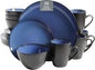 Gibson Elite Soho Lounge Round Reactive Glaze Stoneware Dinnerware Set by GibsonHomewares