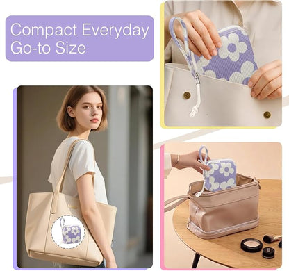 Corduroy Period Pouch for Women, Cute Sanitary Pad Pouch - Image 6