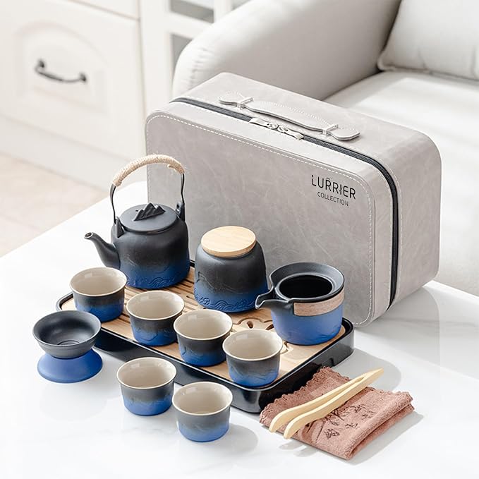 LURRIER Gongfu tea sets, Portable Ceramic TeaSet, Asian Tea sets by LURRIERUS