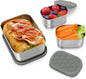 3 CUP+1 CUP Stainless Steel Lunch Snack Containers Set | Leak Proof 304 by Tanjiae