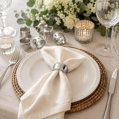 Durable Metal Iron Napkin Rings - Image 2