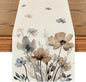 Artoid Mode Brown Poppy Floral Leaves Spring Table Runner, Seasonal Summer by ArtoidMode