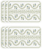 ISAENNE Rectangular Placemats Set of 6,Floral PVC Placemats, Waterproof and Heat-Resistant Place Mats,Decoration for Kitchen, Dining, Parties, Holiday,12"*17"