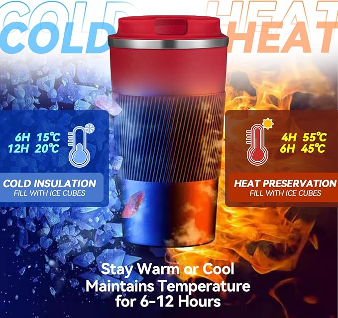 17OZ Travel Coffee Mug Insulated Coffee Cup - Image 7