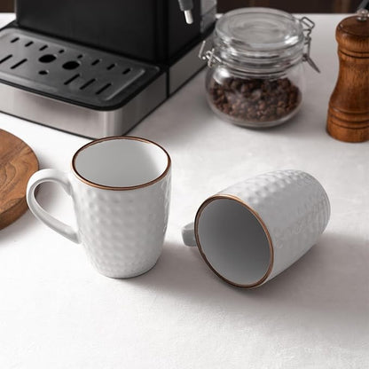 famiware Eden Coffee Mugs Sets of 4, 12 oz Ceramic Stoneware Mug Cup Set | - Image 5