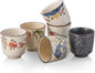 Japanese Tea Cups, Ceramic Matcha Cup, Handless Espresso Cups | 6oz Small by CHILDIKE
