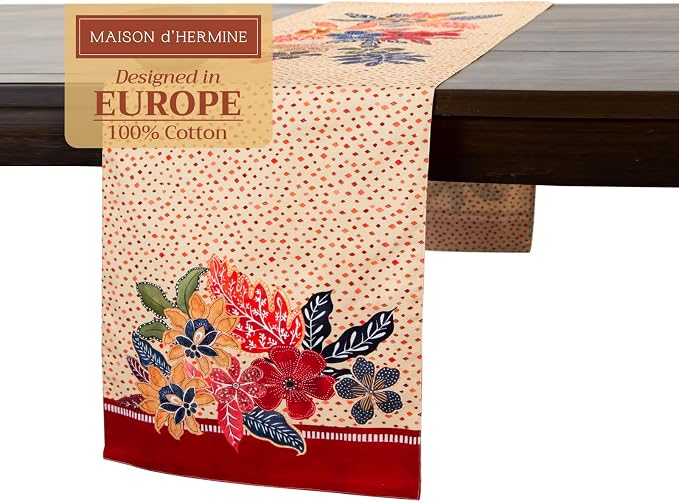 Maison d' Hermine Table Runner 100% Cotton 14.50" x 108" | Table Runners 108 by MaisondHermine