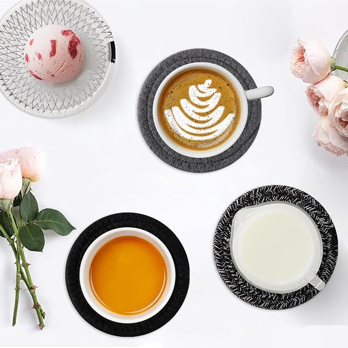 OIAHOMY 8 Pcs Coasters with Holder - Image 6