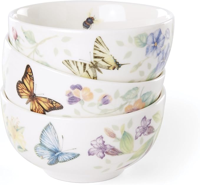 Lenox 890449 Butterfly Meadow Kitchen 3-Piece Mini Bowl Set - Image 3