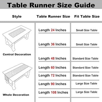Gernaice Boho Table Runner, Rustic Striped Cotton Linen Farmhouse Table Runners - Image 6