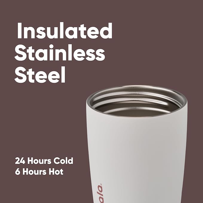 Owala SmoothSip Slider Insulated Stainless Steel Coffee Tumbler, Reusable Iced - Image 4